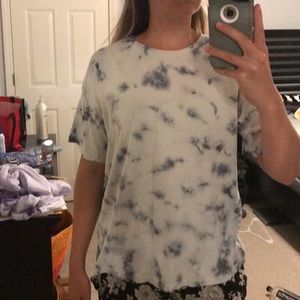 Oversized tie dye shirt
